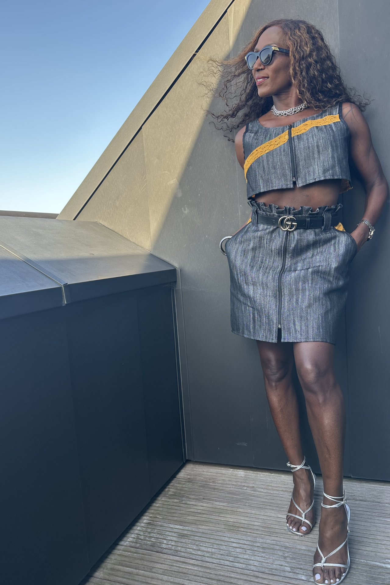 Sass Stripe Skirt