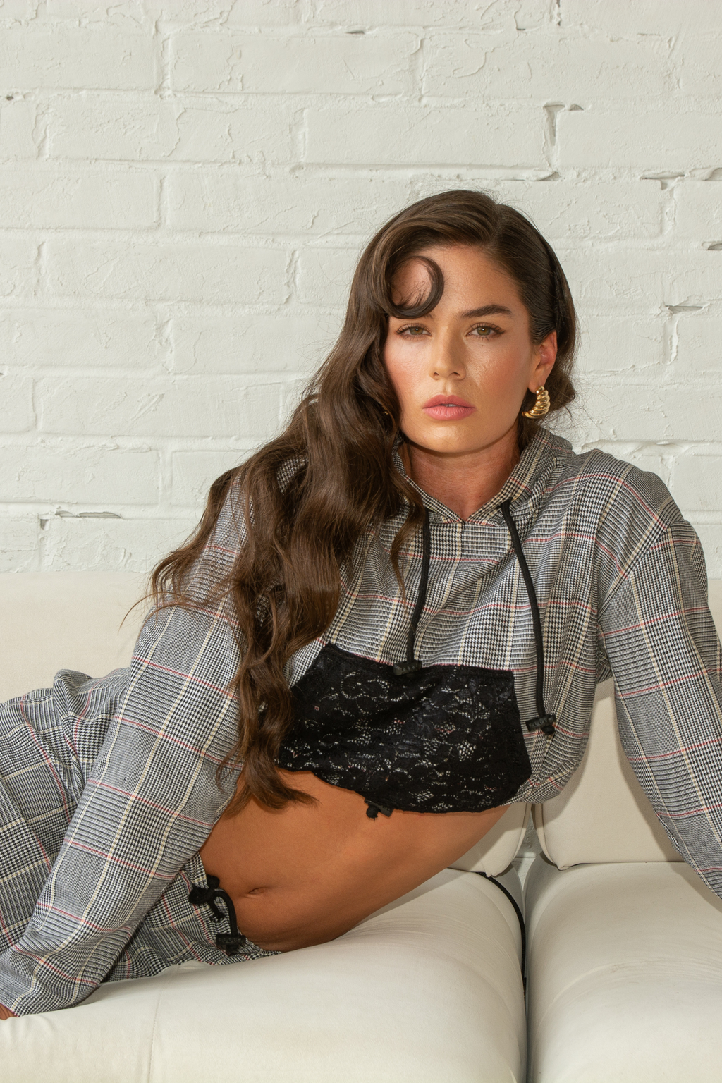 Lunching with the Ladies Cropped Hoodie