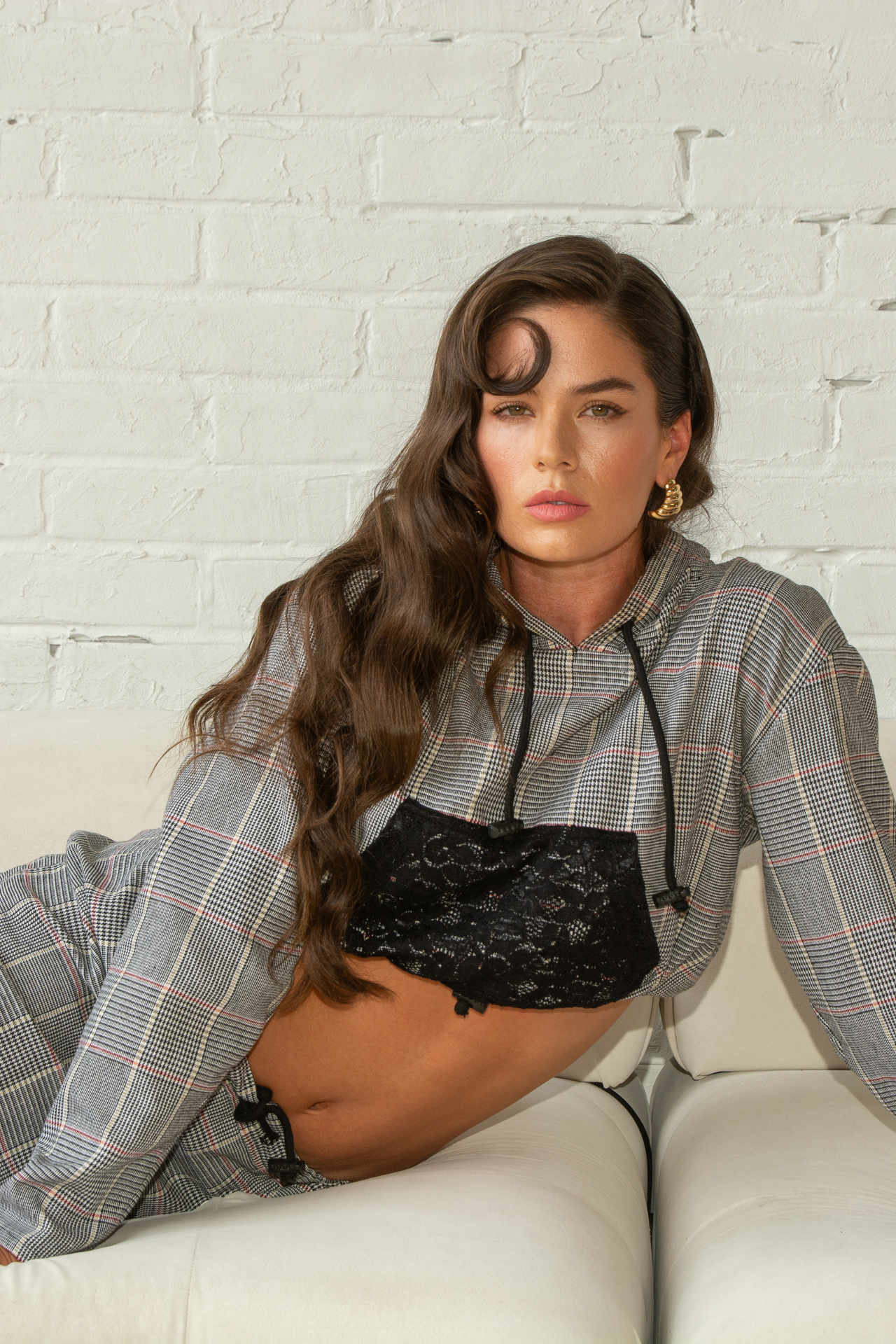 Lunching with the Ladies Cropped Hoodie