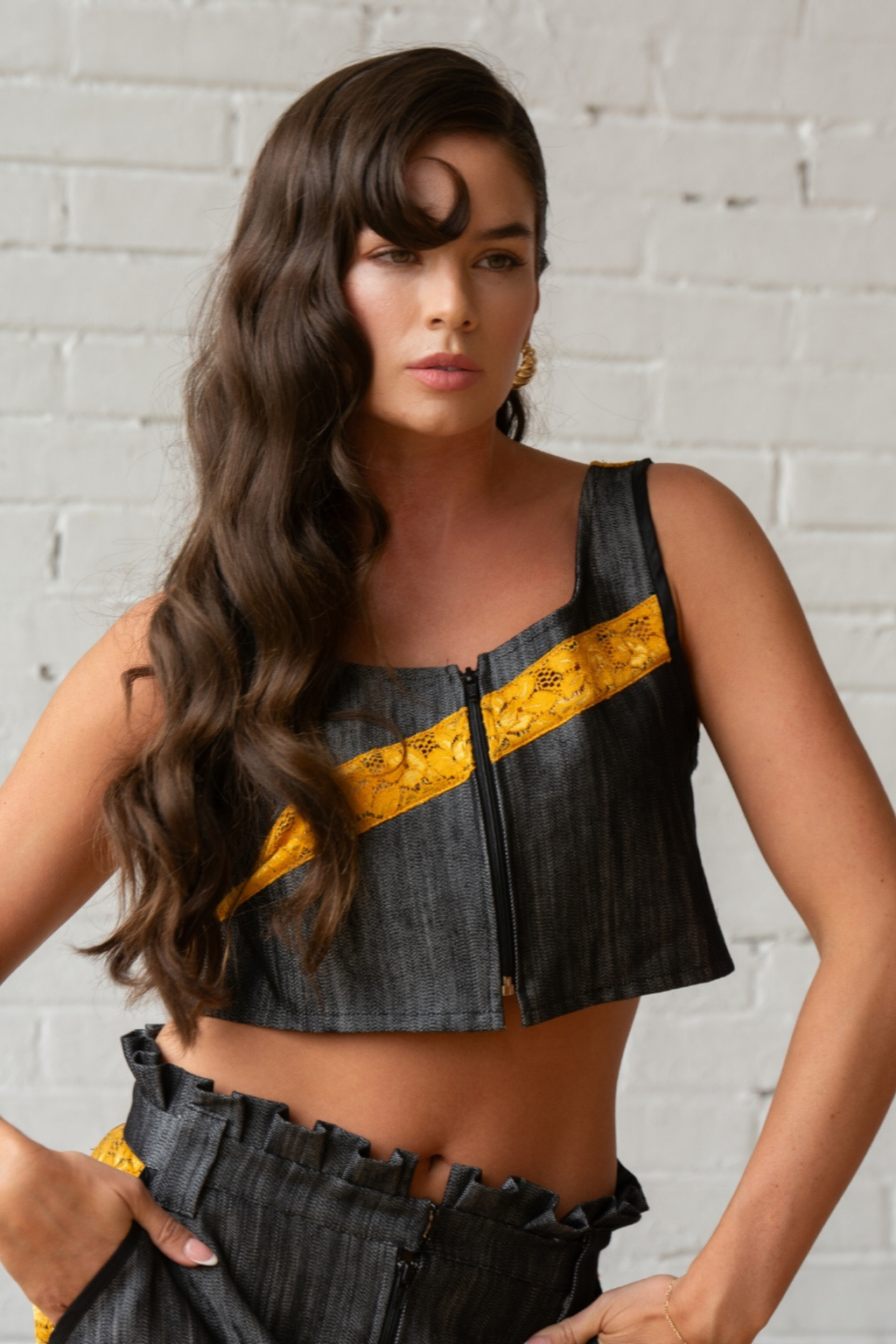 Sass Striped Vest