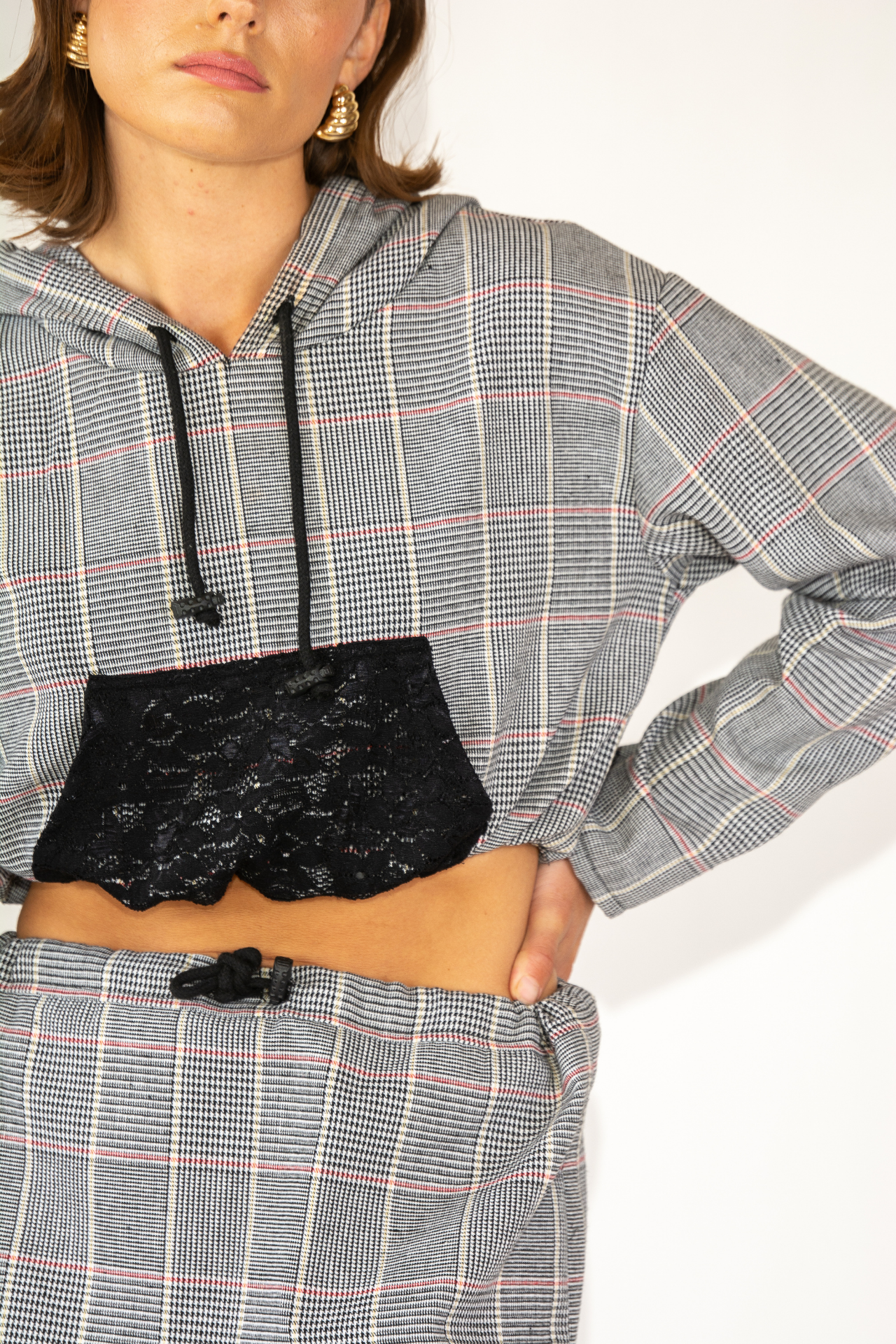 Lunching with the Ladies Cropped Hoodie