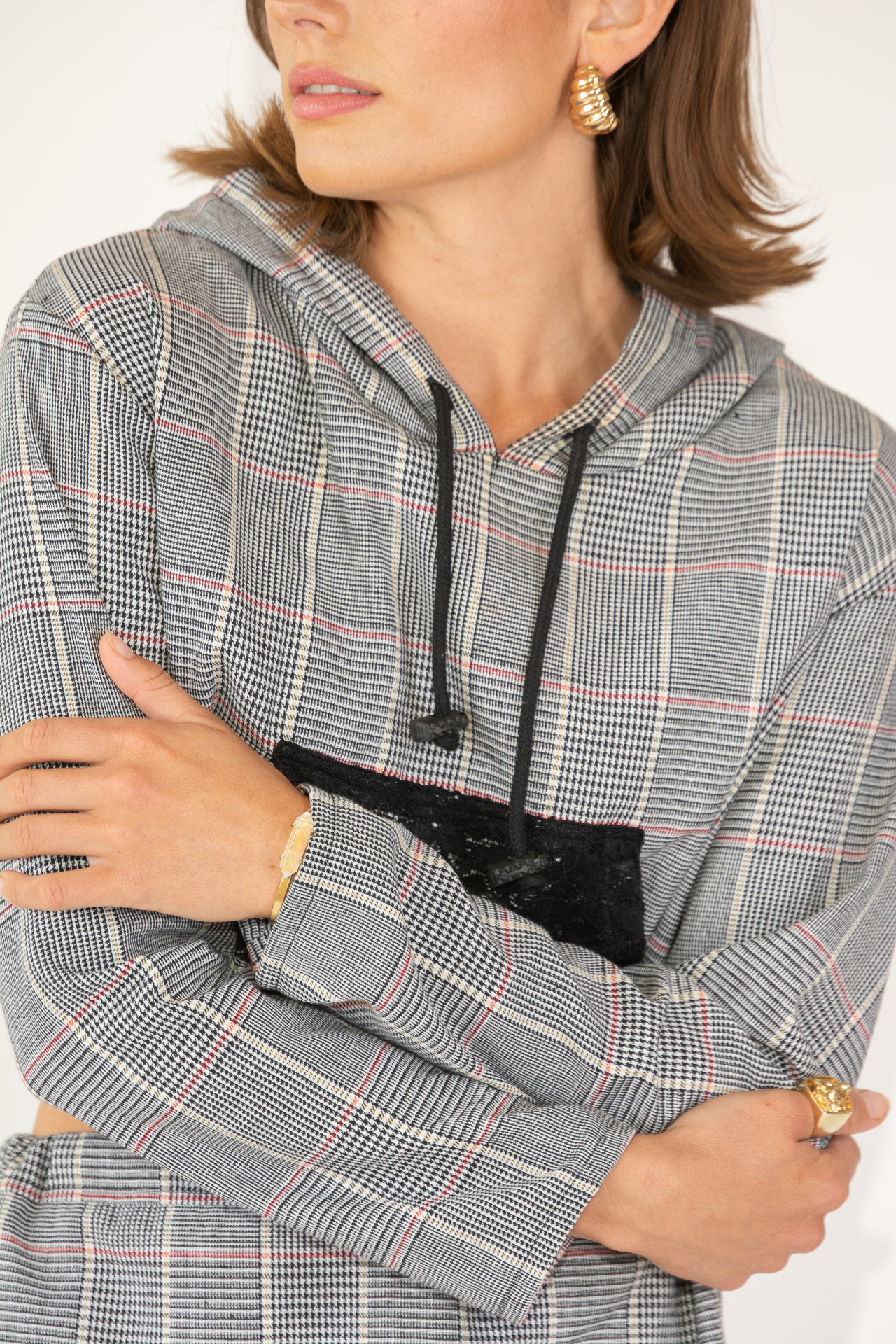 Lunching with the Ladies Cropped Hoodie
